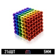Конструктор Neocube / Неокуб (5 мм, 216 шариков, 6 цветов)